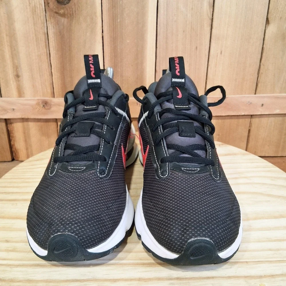 Nike Air Max INTRLK Lire Shoes Youth 6.5Y Black‎ Red Kids Running Sneakers H939